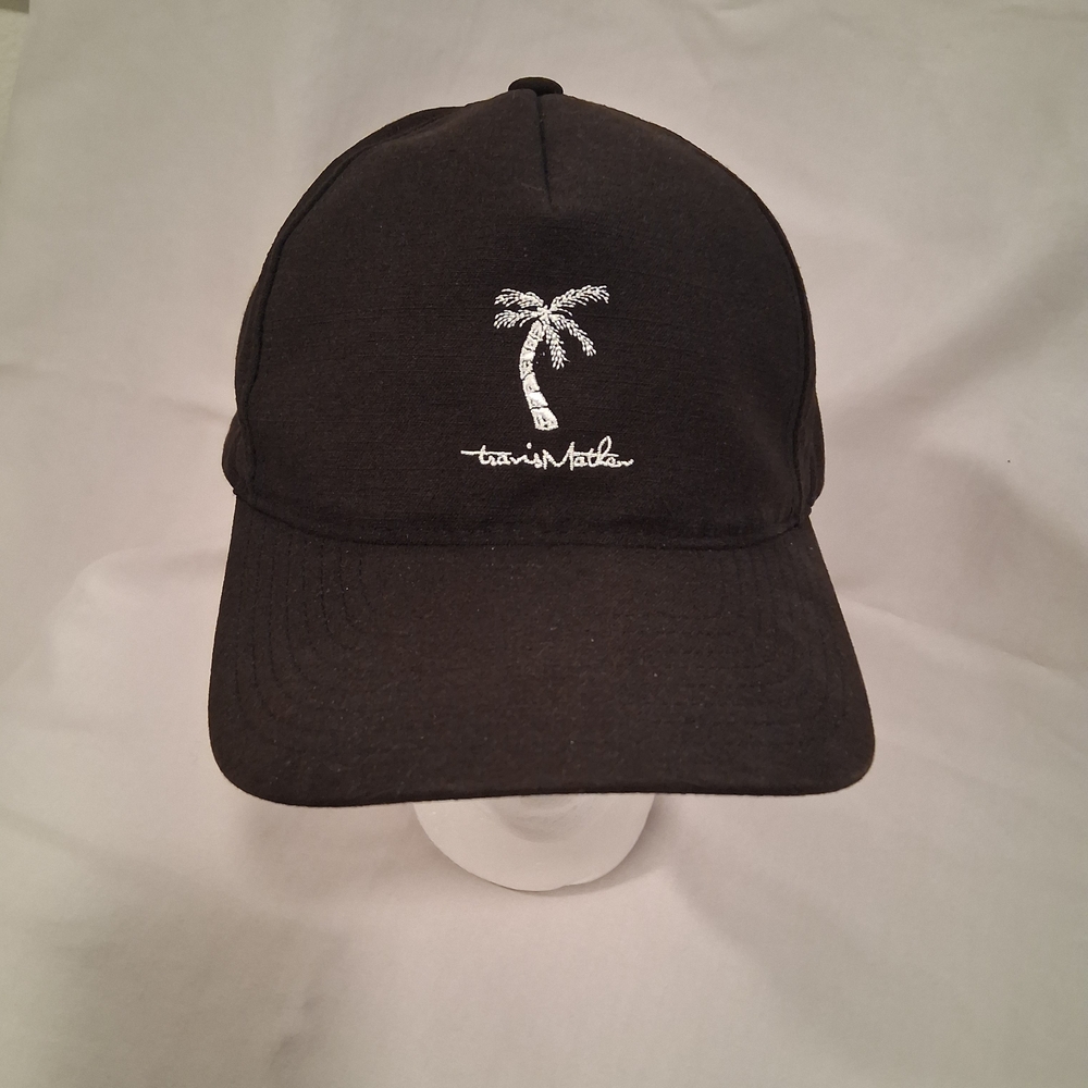 Embroidered Travis Mathew Snapback Hat  : Black & White : Golf